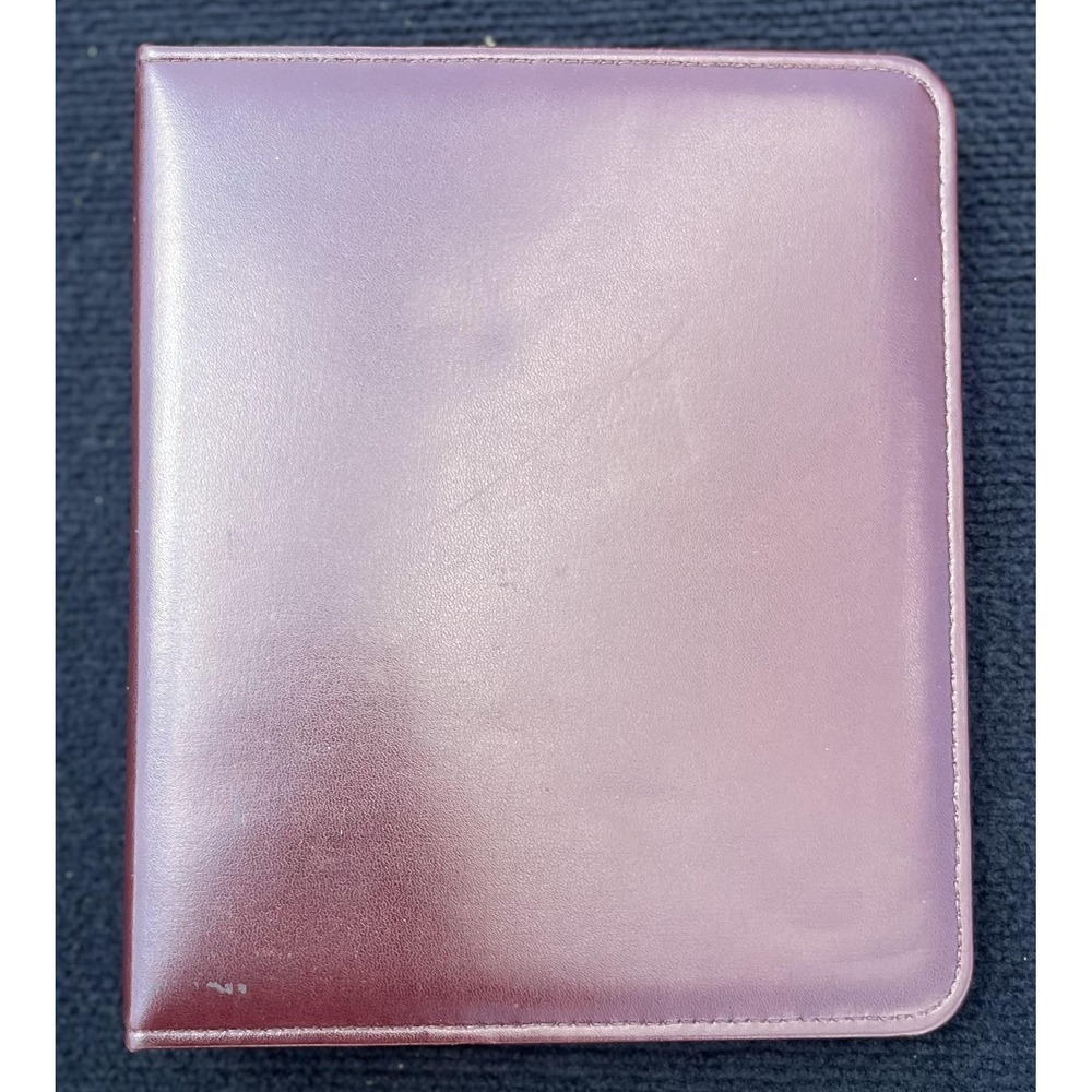 Vintage Franklin Quest Burgundy Leather Organizer Planner USA Ring Binder CL4044